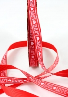 825831 grosgrain ribbon red with baby pink text